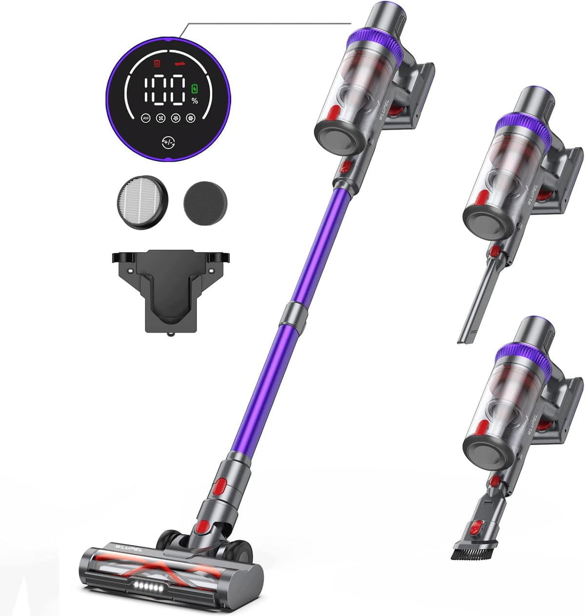 Cordless Stick Vacuum Cleaner 33Kpa 400W T432