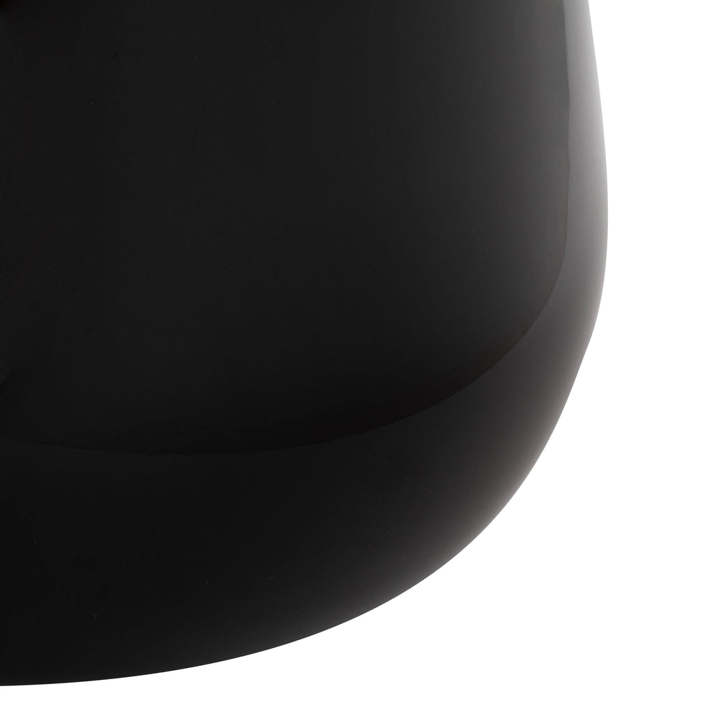 Black and Grey Glass Base Table T37247