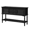 47'' Black Console Table with 2 Drawers M13192