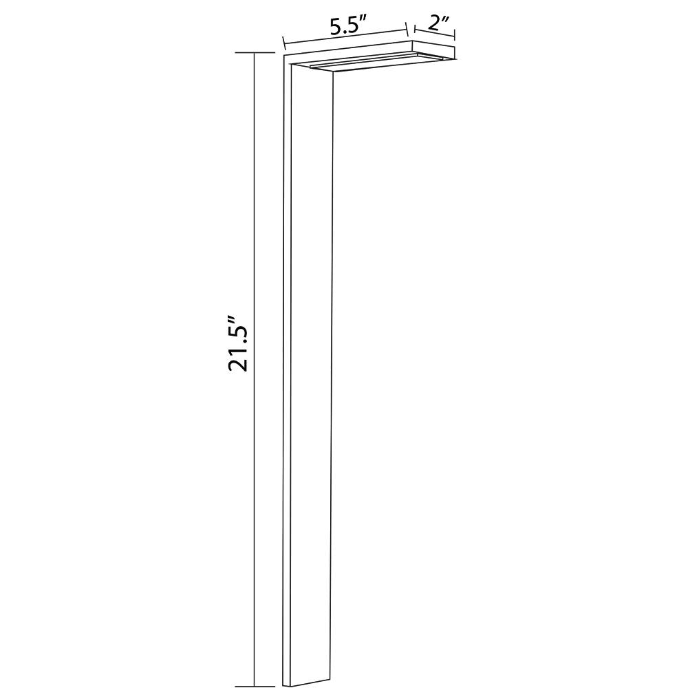 3W Stainless Steel LED Bollard Landscape Lighting N12974