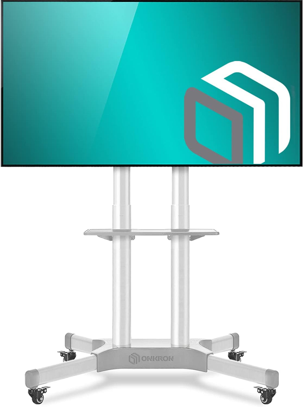 Mobile TV Stand for 32 to 65 Inch TV with Wheels Shelves M689