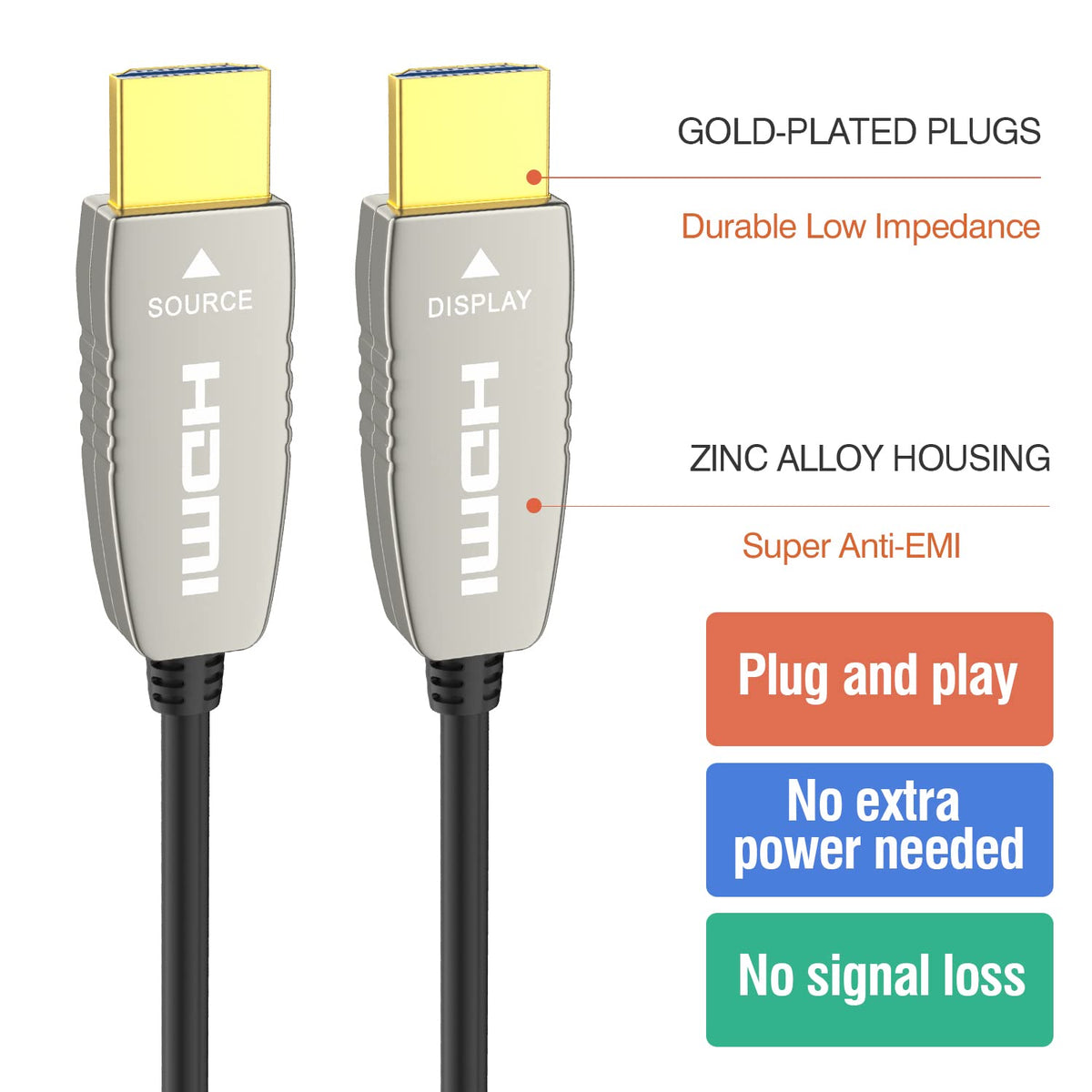 4K60HZ HDR 6 feet HDMI Fiber Cable Z69913