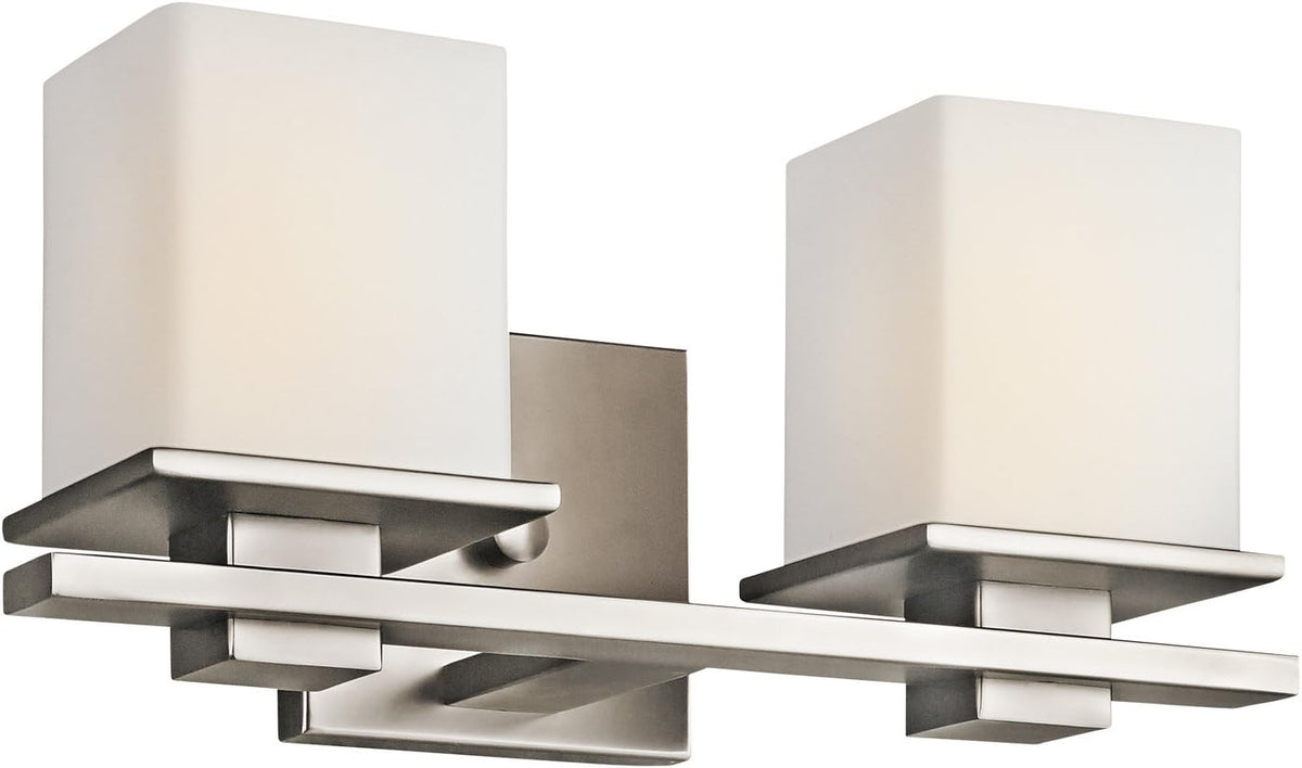 3 Light Chrome Vanity Light with Opal Glass L331872