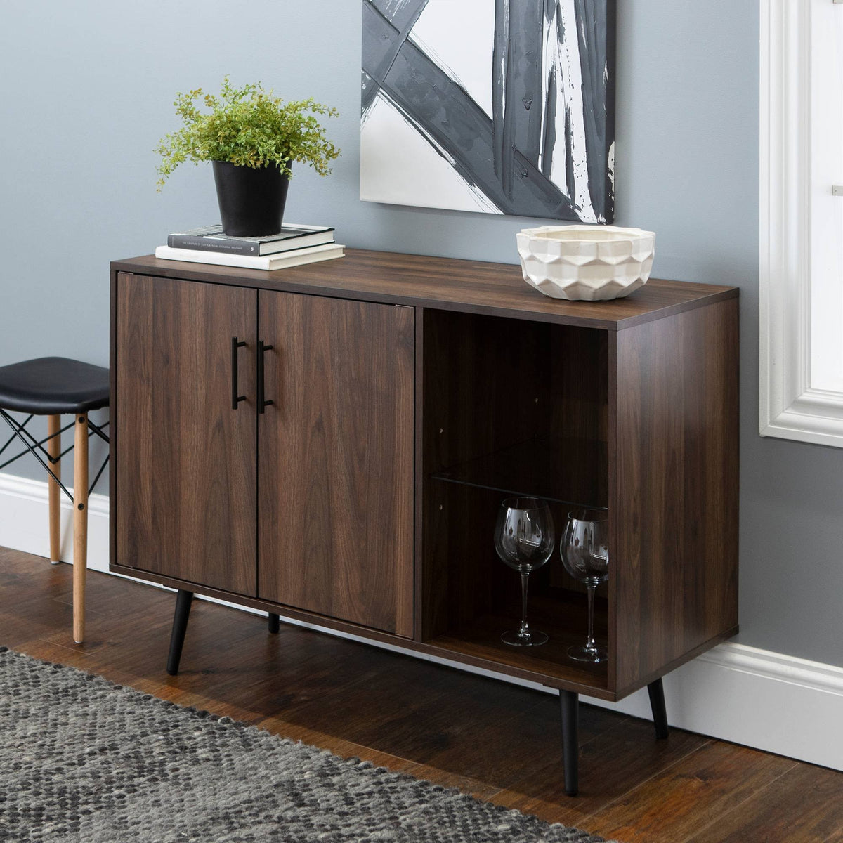 Dark Walnut Asymmetrical Sideboard H6248