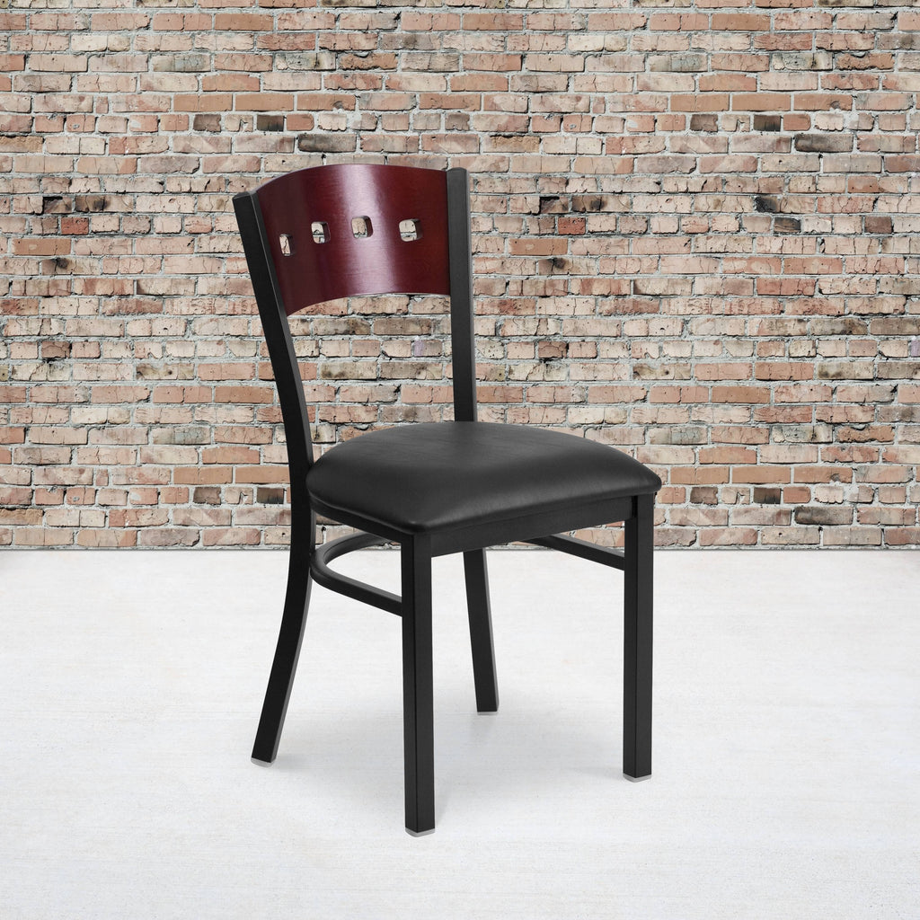 Black Metal Restaurant Chair M50013