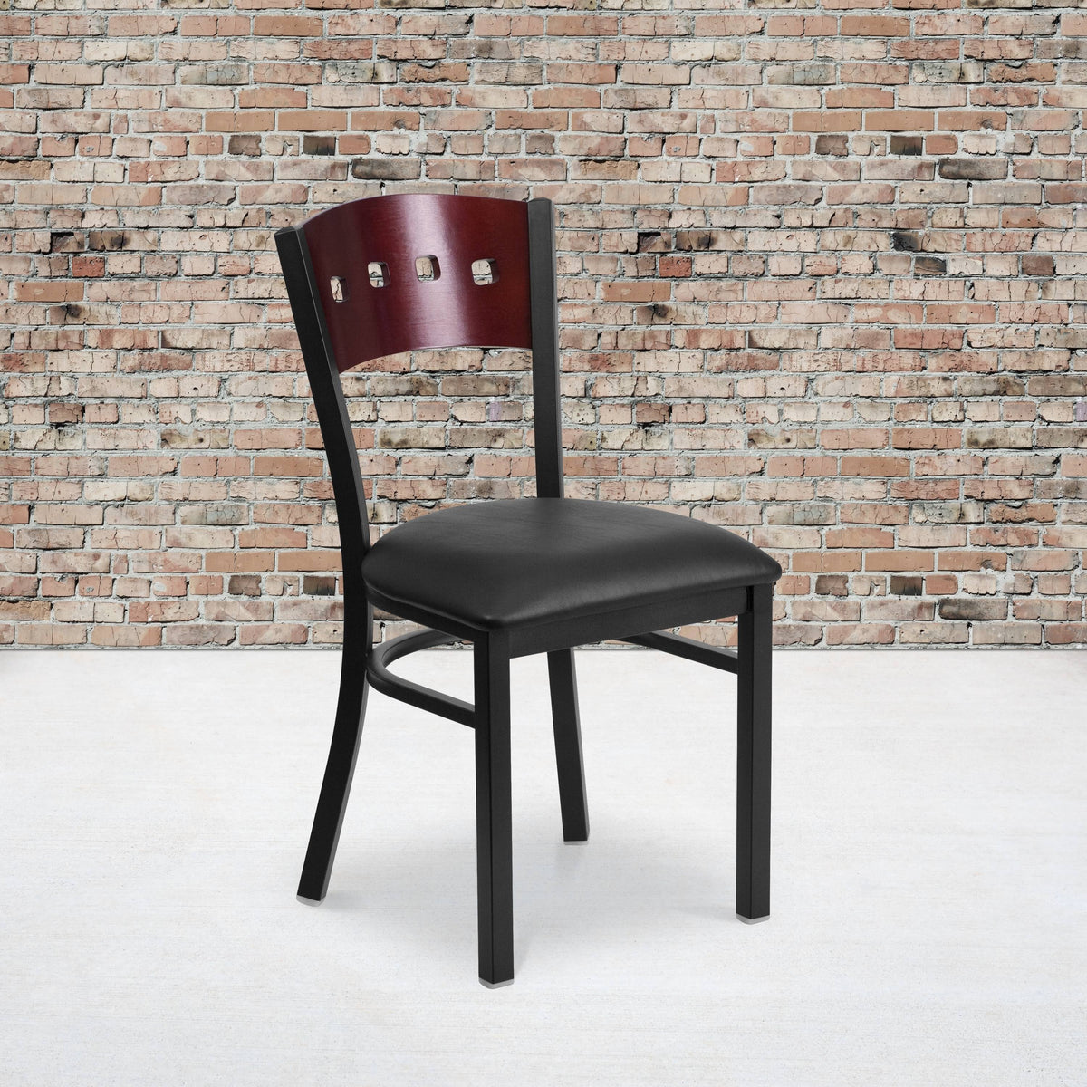 Black Metal Restaurant Chair M50013