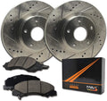 Rear Max Brakes Premium XDS Rotors with Carbon Ceramic Pads H52384