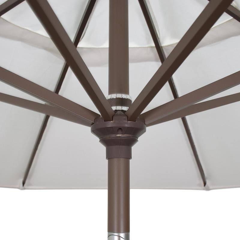 9 ft. Aluminum Push Tilt Patio Umbrella in Hunter Green Olefin S961