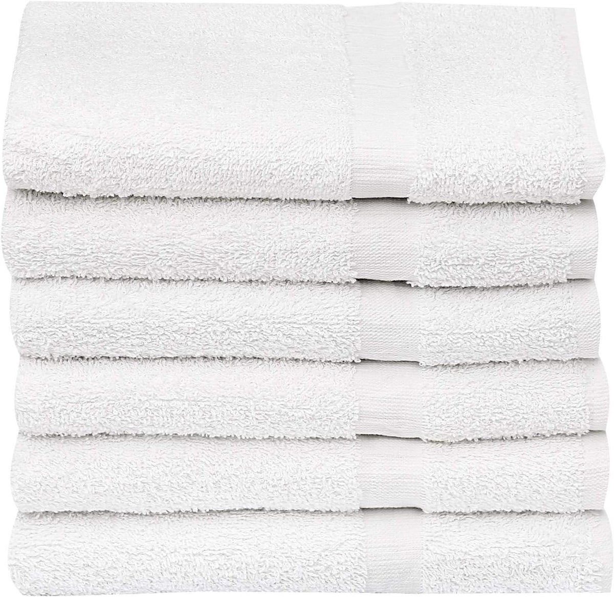 120 Pcs White Cotton Blend Bath Towel 24x48 Inch B578405