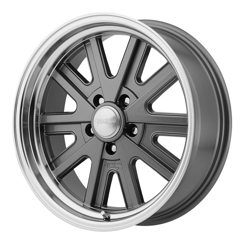 17x8 5x120.65 0mm Gray Machined Wheels E715