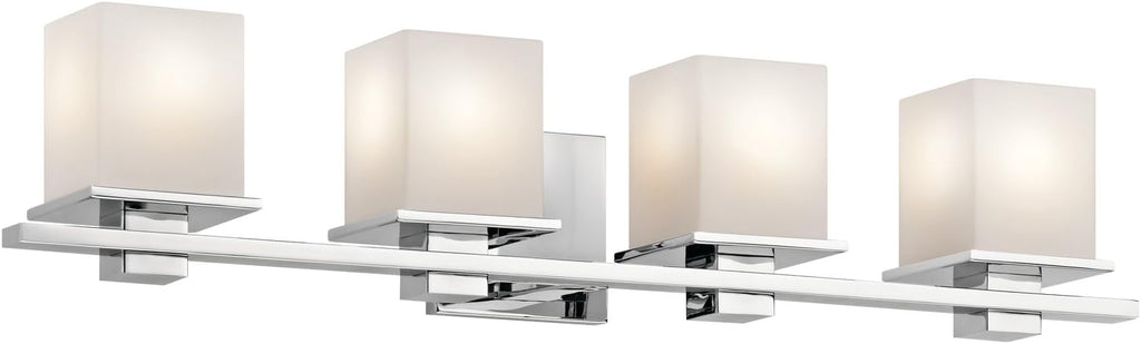 3 Light Chrome Vanity Light with Opal Glass L331872