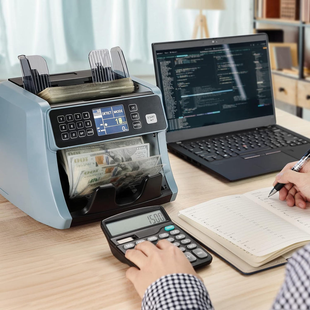 Money Counter Machine with UV/IR/MG/DD Detection H896