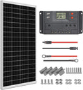 100 Watt 12 Volt Monocrystalline Solar Panel Starter Kit K84747