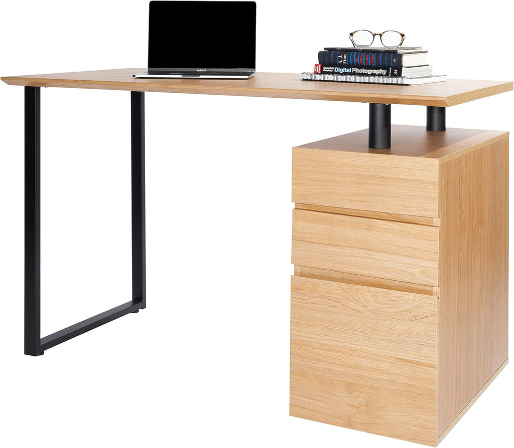 Computer Desk with Storage and File Cabinet E102
