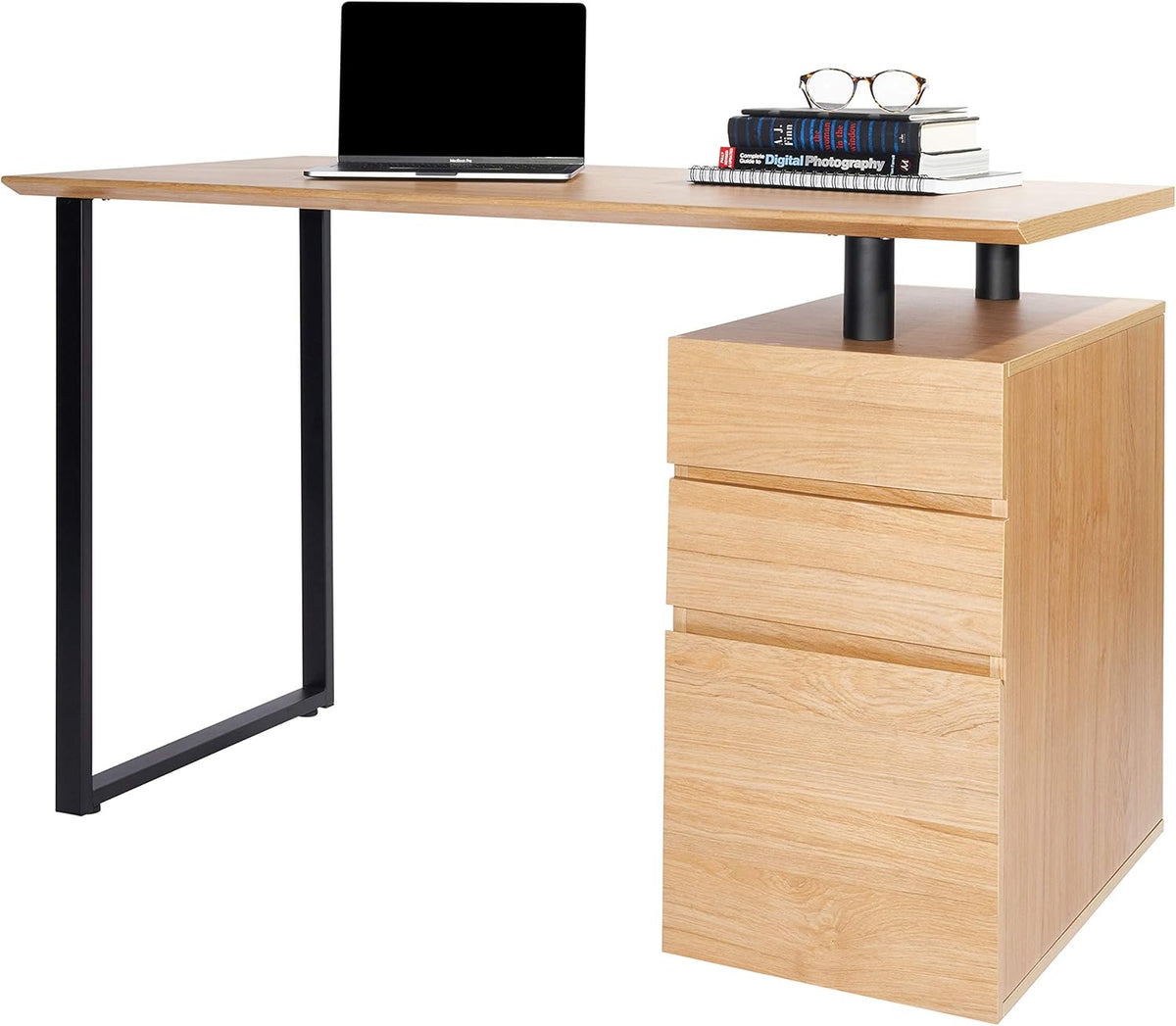 Computer Desk with Storage and File Cabinet E102