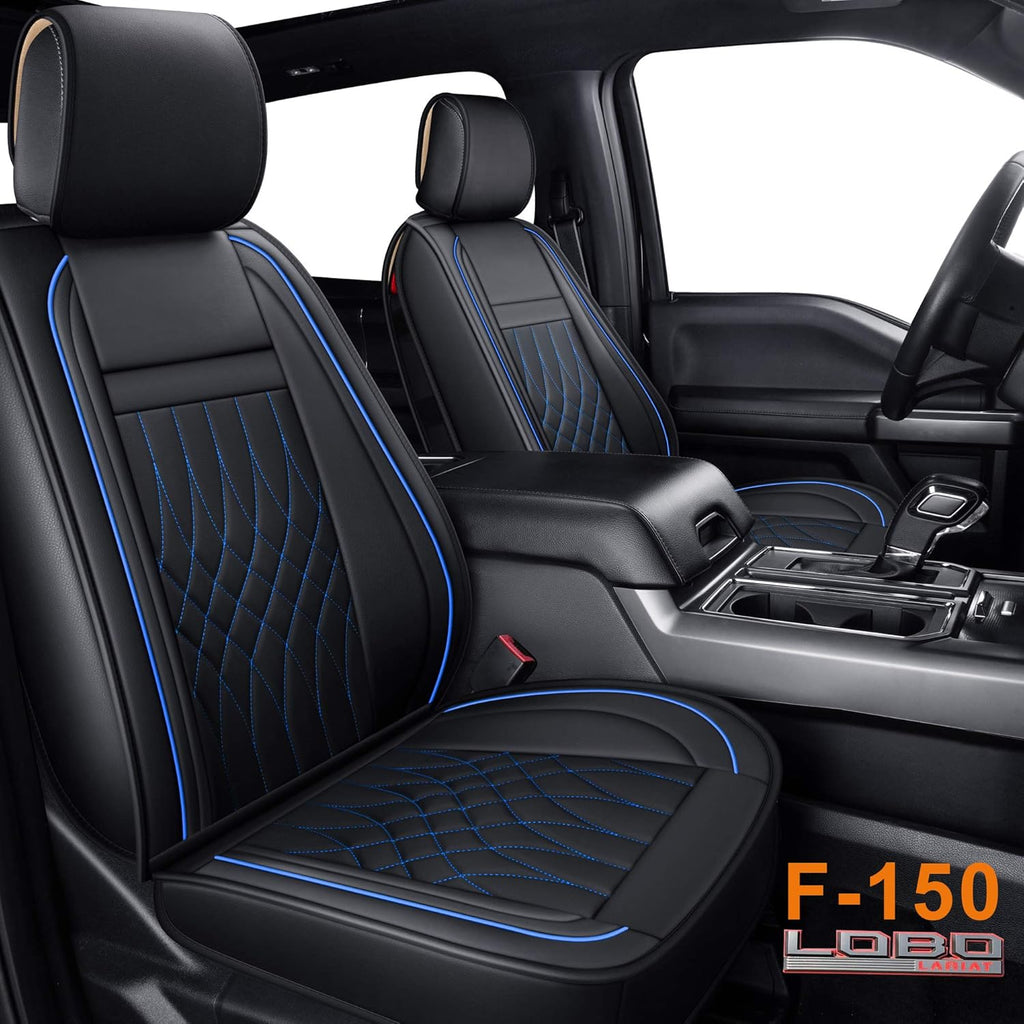 Pickup Seat Covers Crew Cab Faux Leather Gray Full Set S159600