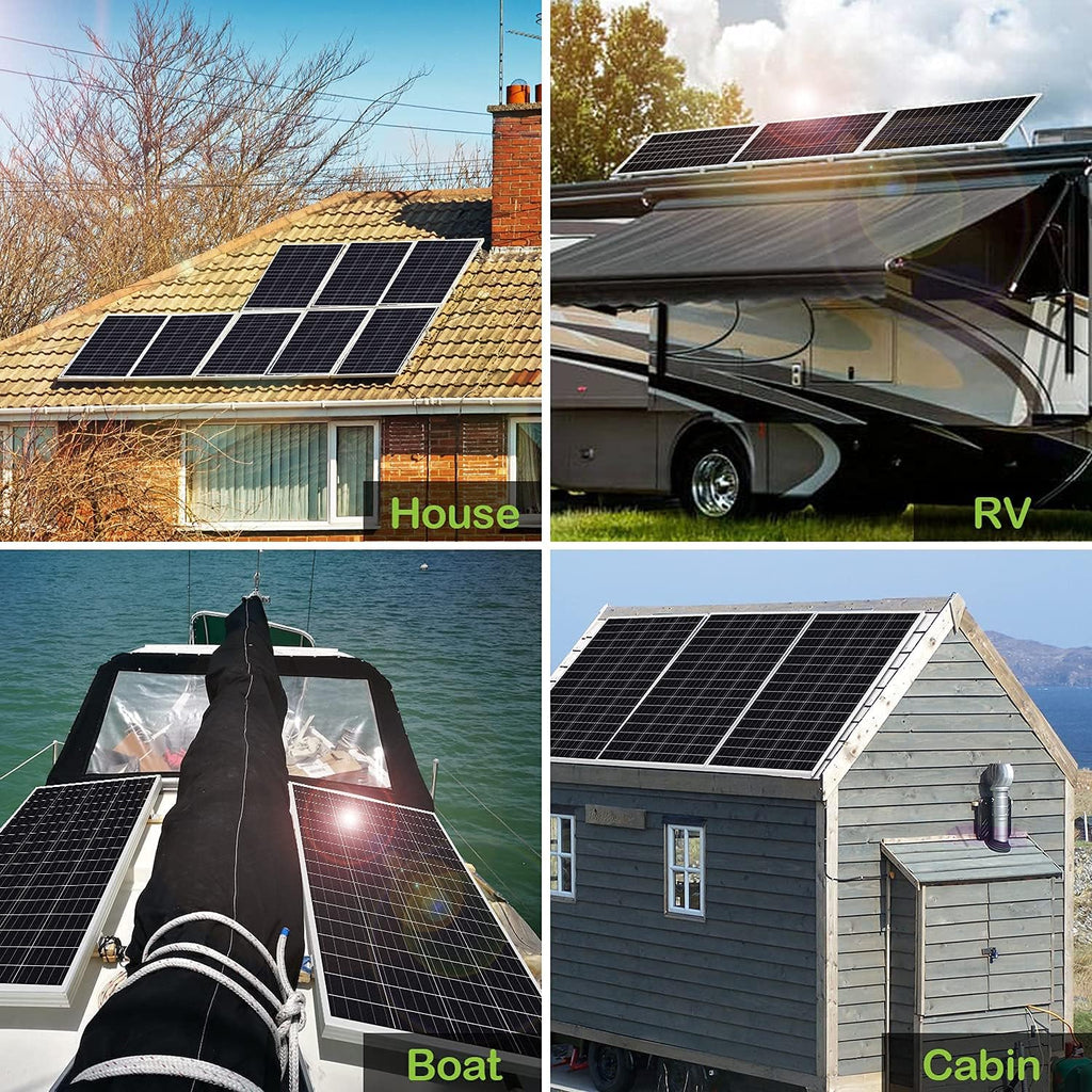 100 Watt 12 Volt Monocrystalline Solar Panel Starter Kit K84747
