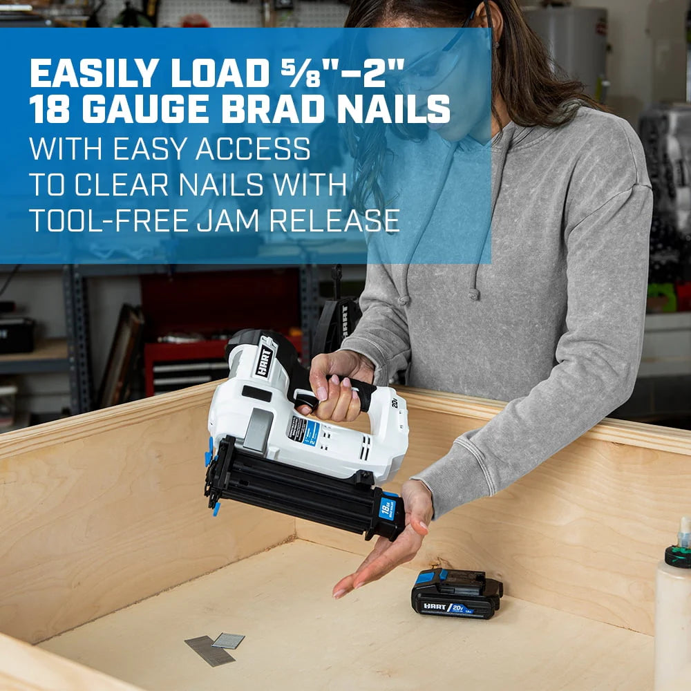 20-Volt 18-Gauge Battery-Powered Brad Nailer Kit P93987