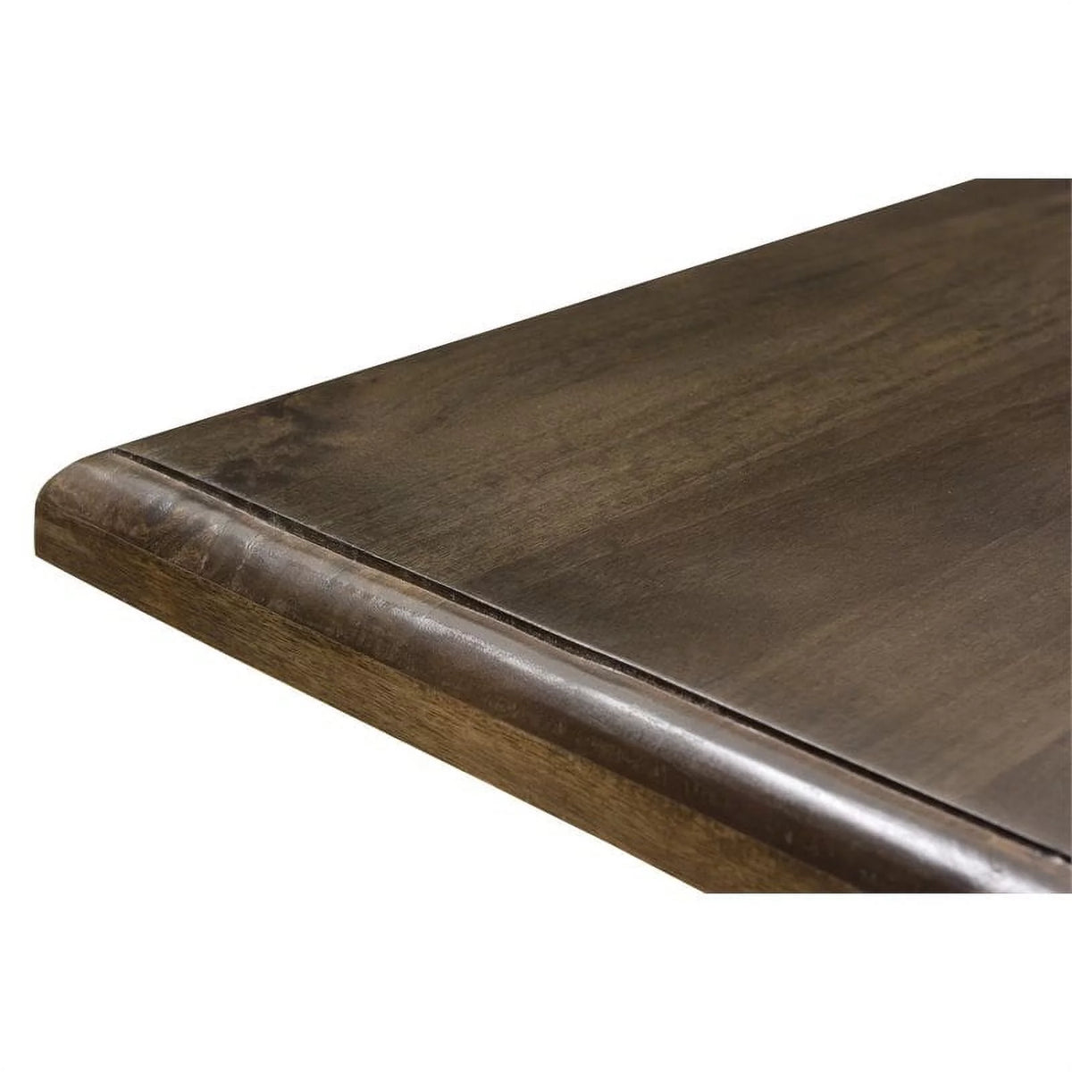 Solid Wood Double Pedestal Dining Table in Dark Brown Y929236