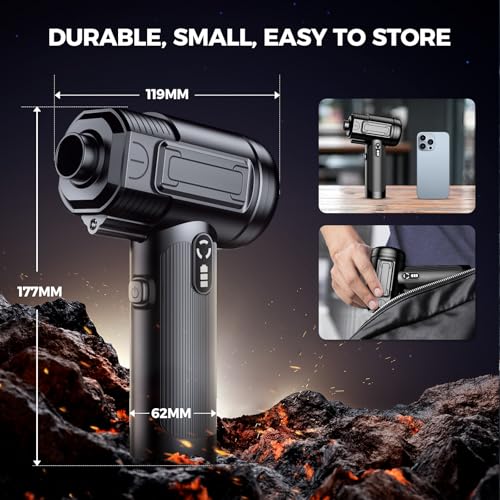 100000RPM Cordless Electric Air Duster with LED Light O16322