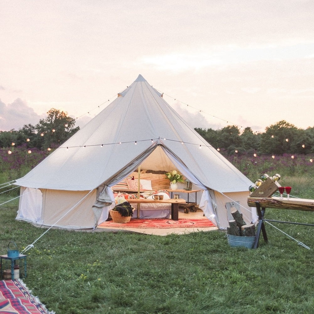 Waterproof Cotton Canvas Bell Tent 4M X6045