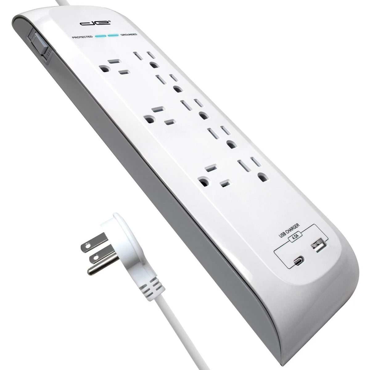 8-Outlet USB-A and USB-C Surge Protector Power Strip U972