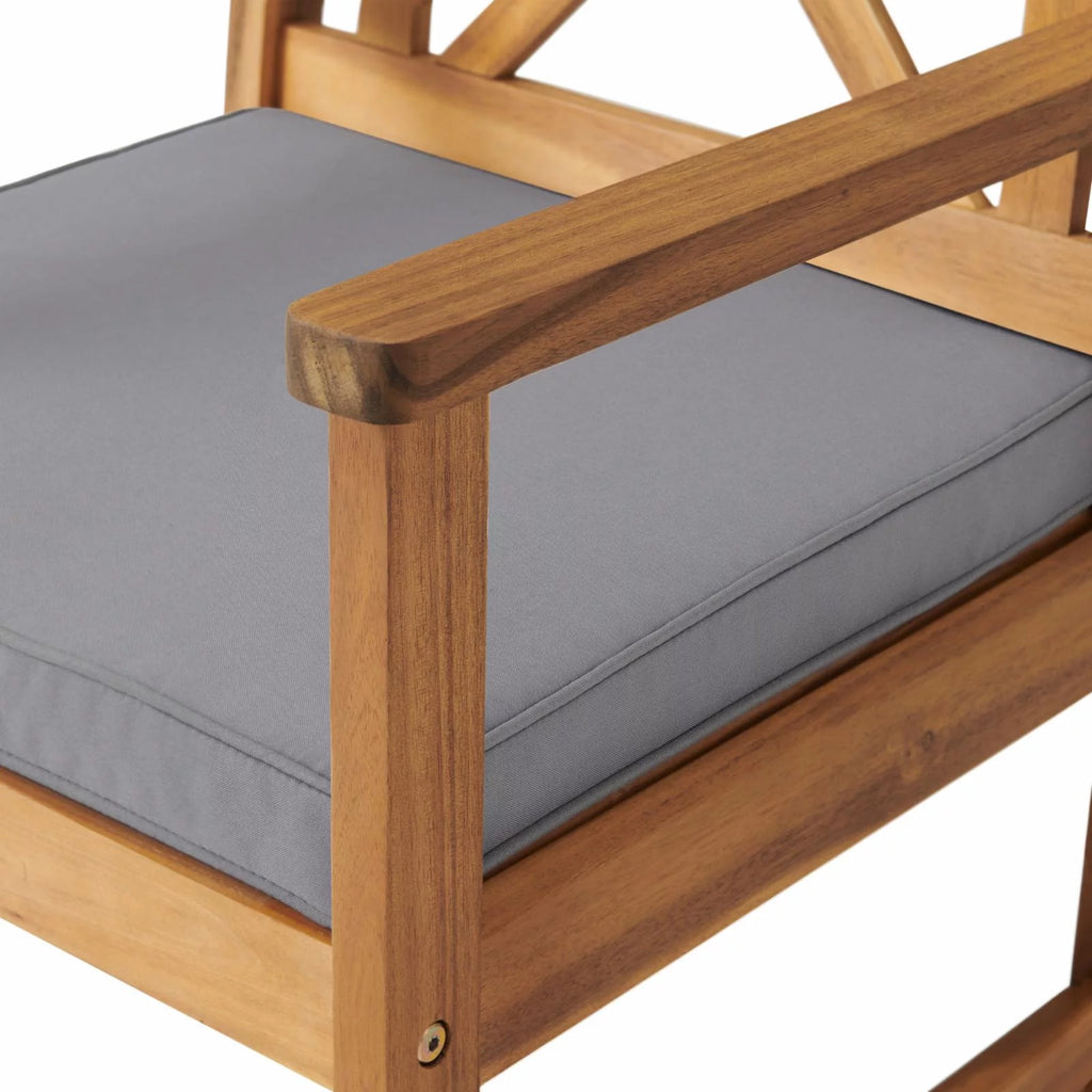Acacia Wood 4-Piece Outdoor Conversation Set G1022
