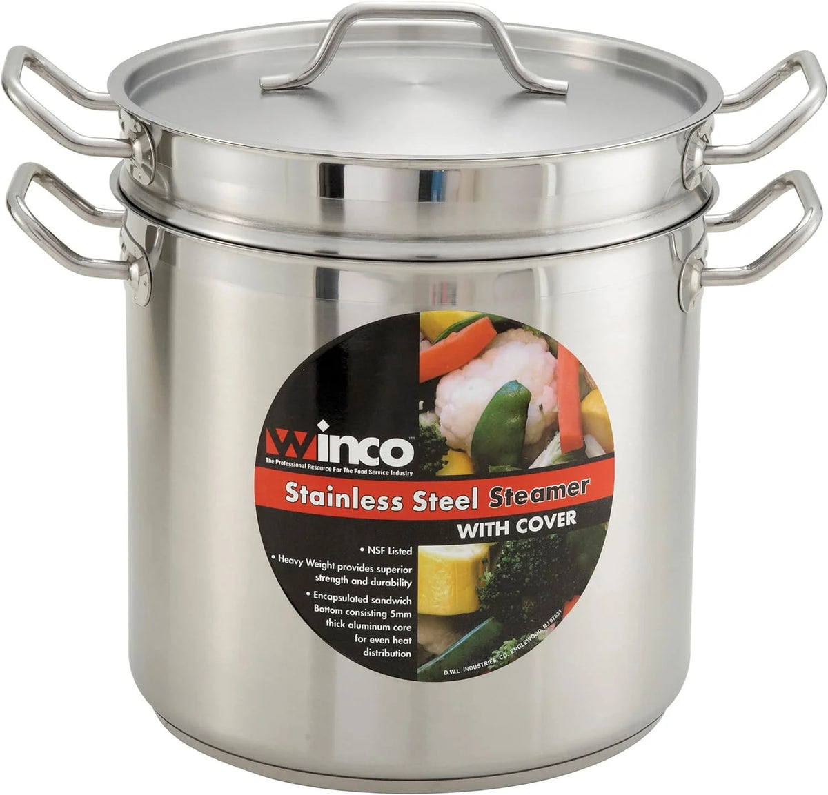 20 Quart Stainless Steamer/Pasta Cooker with Cover P1652
