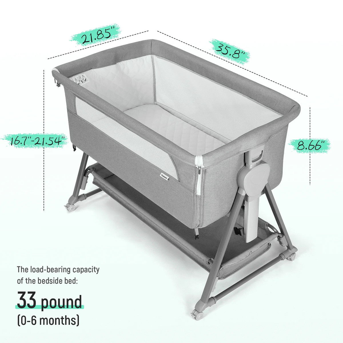 Bassinet with Storage Basket F1675