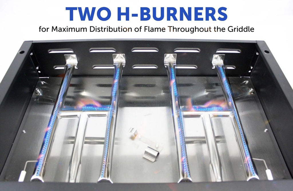 Heavy Duty Cast Iron 2-Burner Griddle Grill X432342