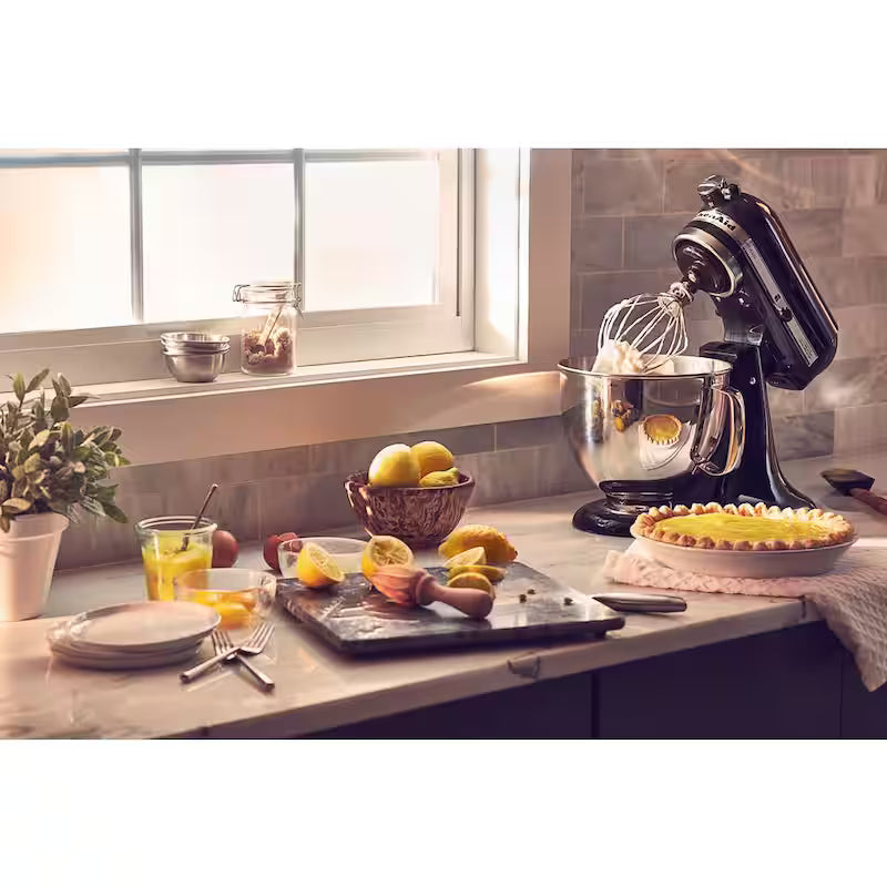5 Qt. 10-Speed Onyx Black Stand Mixer with Attachments F4627