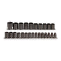 1/2" Drive 25 Piece Metric Impact Socket Set L947157