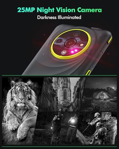 5G Rugged Phone 16GB+256GB Android 14 6.56” 120Hz Green G804275