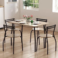 Dining Table Set for 4 with Chairs and Bench X679