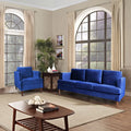 Blue Velvet 2 Piece Sofa Set F2128