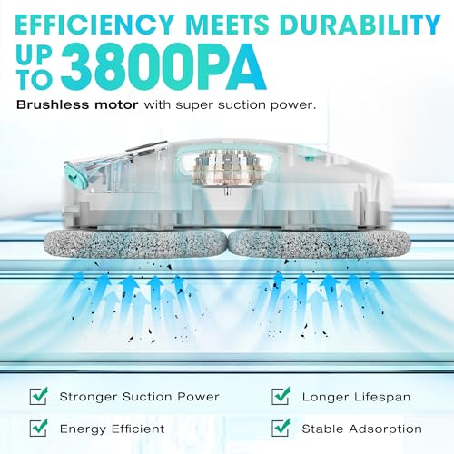 Robot Window Cleaner with 3800Pa Suction W8950