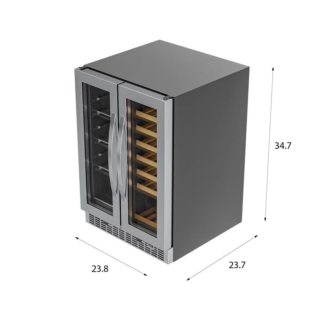 24 in. Dual Zone Wine and Beverage Cooler X704072