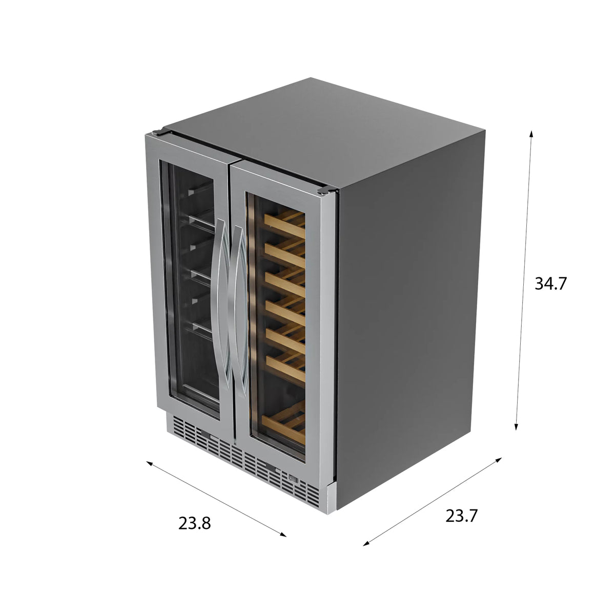 24 in. Dual Zone Wine and Beverage Cooler X704072