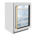 24 Can Beverage Fridge with Stainless Steel Glass Door L441