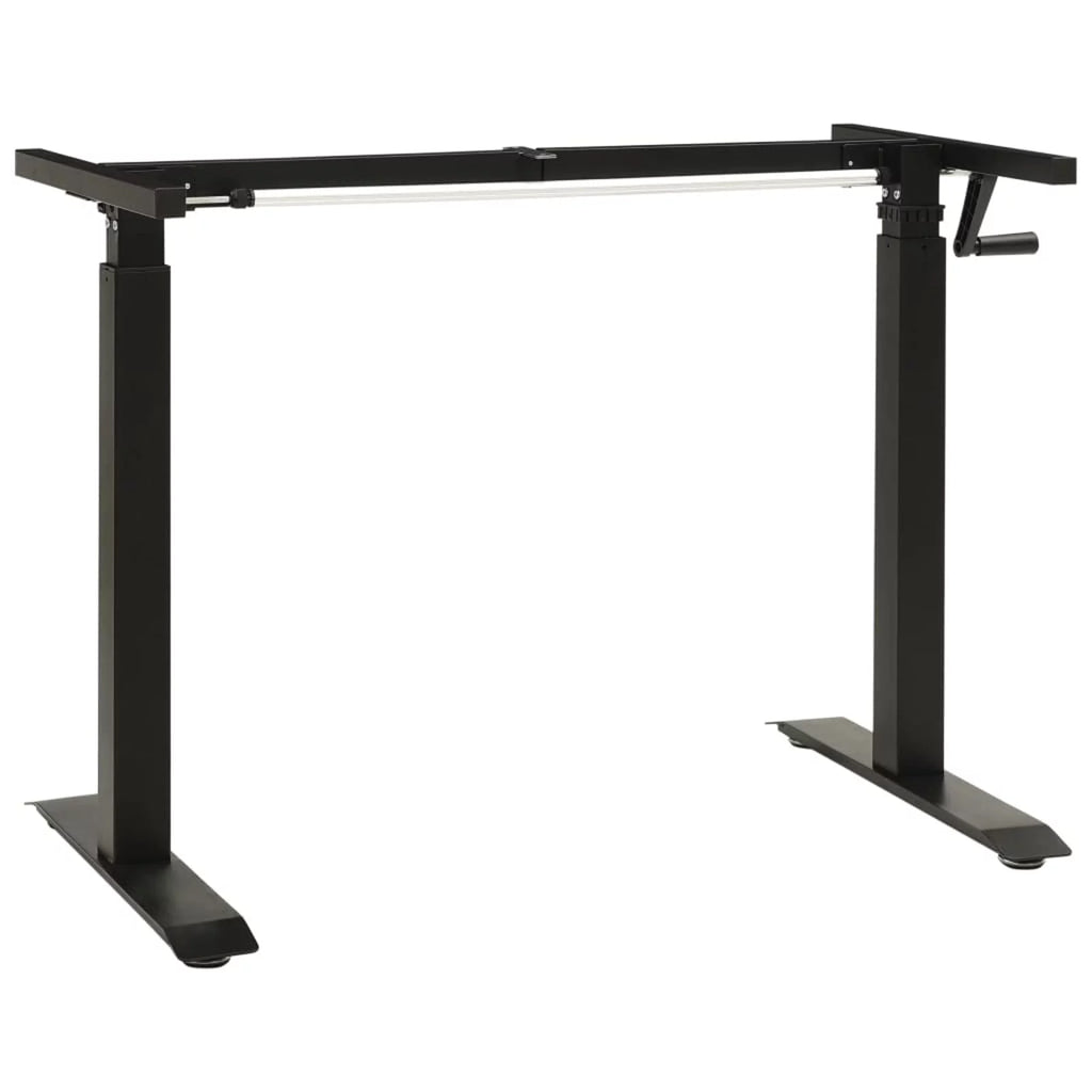 Manual Height Adjustable Standing Desk Frame Black T28881
