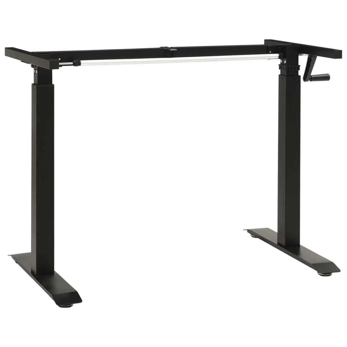 Manual Height Adjustable Standing Desk Frame Black T28881