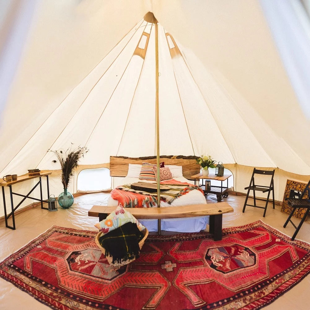 Waterproof Cotton Canvas Bell Tent 4M X6045