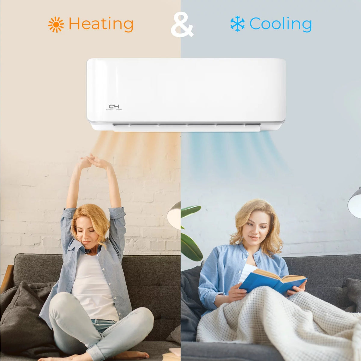 24000 BTU 230V Wall Mounted Mini Split Heat Pump Air Conditioner D237200