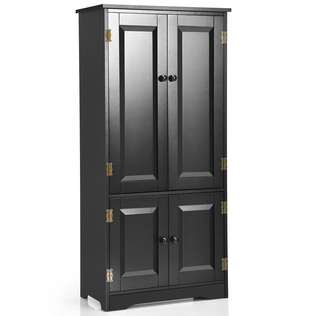 White 2-Door Accent Storage Cabinet with Adjustable Shelves H88184