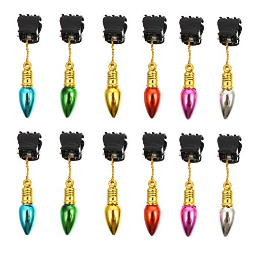 24pcs Christmas Beard Baubles with Clips F258