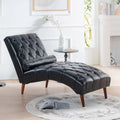 Faux Leather Button Tufted Chaise Lounge N361736