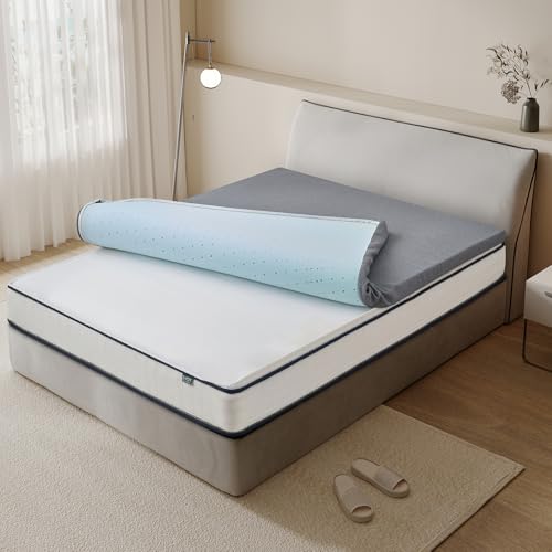 3 Inch Queen Memory Foam Mattress Topper White Q44158