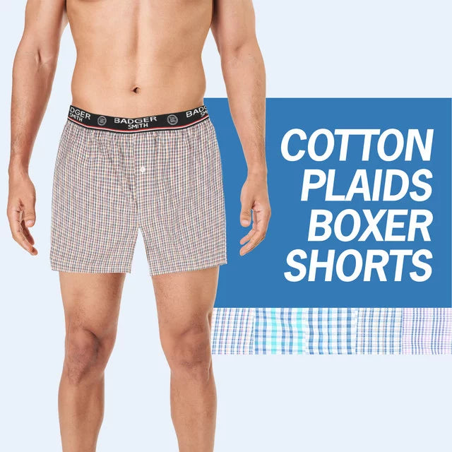 Men's 100% Cotton Boxer Shorts E532181