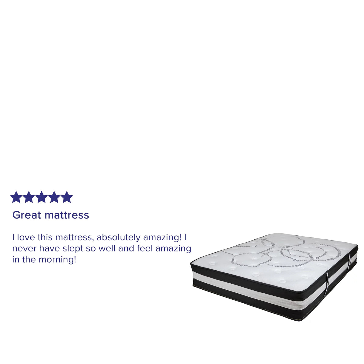 12 Inch CertiPUR-US Certified Hybrid Pocket Spring Mattress F638