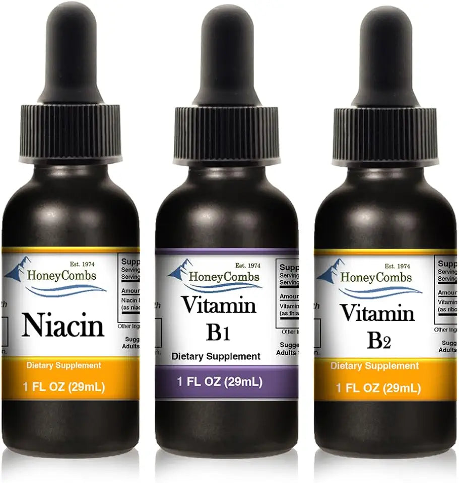 Vitamin B2 B1 B3 Niacin Drops 1 Fl Oz S936438